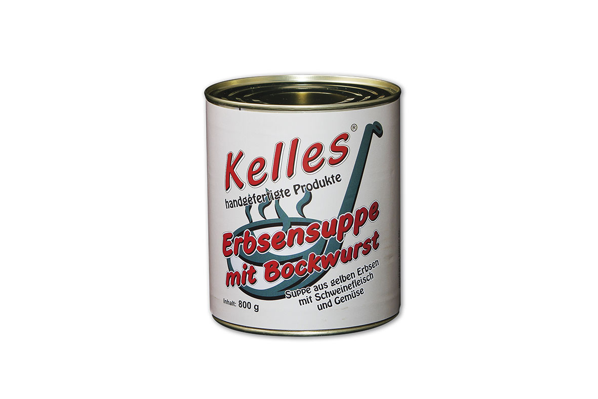 Kelles Erbsensuppe mit Bockwurst 800g