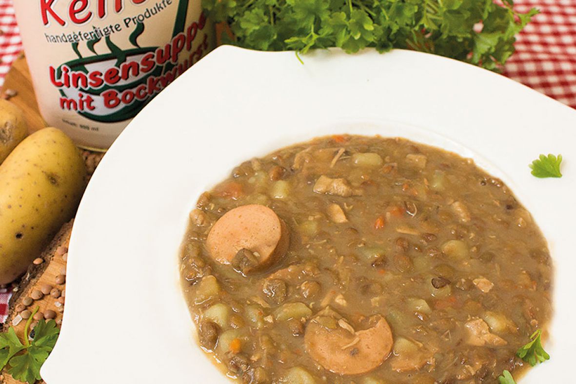 Kelles Linsensuppe mit Bockwurst 800g